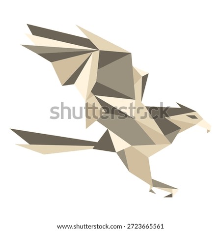Geometric eagle illustration stock vector