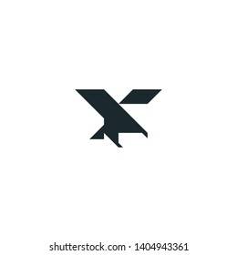 Geometric Eagle Logo. Geometric Eagle Icon.