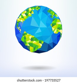 Geometric earth.