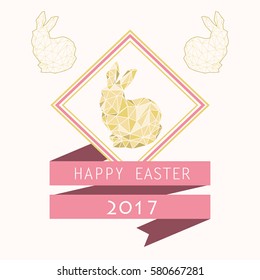 Geometric Easter Bunny