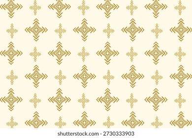 Patrón de rayas eclécticas geométricas sobre fondo dorado. Imagen de fondo, abstracto, Vector, ilustración, textura, ropa, envoltura de regalo, decoración, alfombra.
