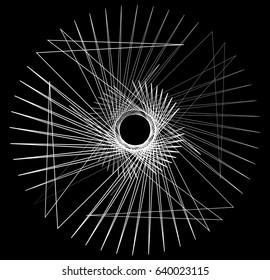 Geometric edgy random shape, abstract textured design