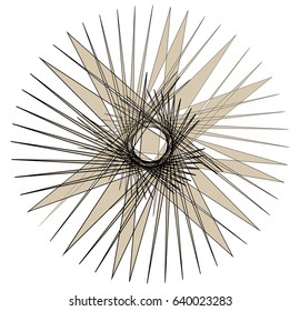 Geometric edgy random shape, abstract textured design