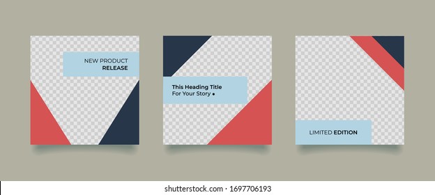 Geometric Editable Modern Template. Discount Promo Template. Social Media Post Template. Social Media Banner
