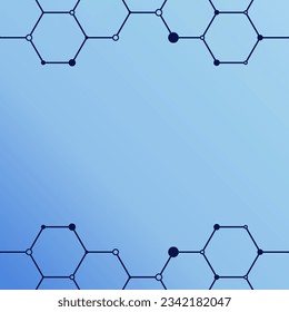 geometric elegance of abstract hexagon line illustrations as corner borders or decorative frames in tech and game background