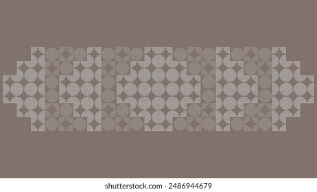 Geometric Elegance an abstract in Symmetry and Pattern isolated in brown elegance