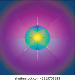 Concepto de textura de arco iris de gradiente de curva geométrica elegante