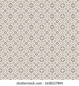 Geometric elegant pattern of flowers. Seamless vector background.silver and brown colors ornaments. Ornaments for fabrics, wallpapers, packaging, decorative printing,wall decoration