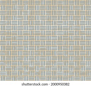 Geometric and Elegant Pattern. Vector Background.Abstract ruffled seamless pattern blue basket weave background.
