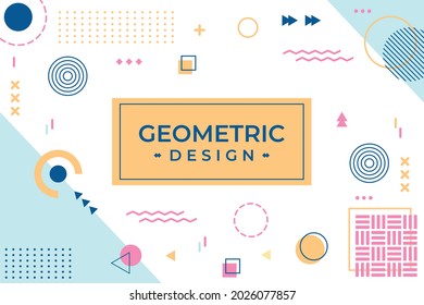 Geometric element background. Best geometry template for your business design.