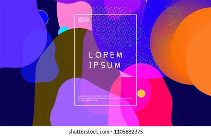 Geometric element combination cover template of abstract background