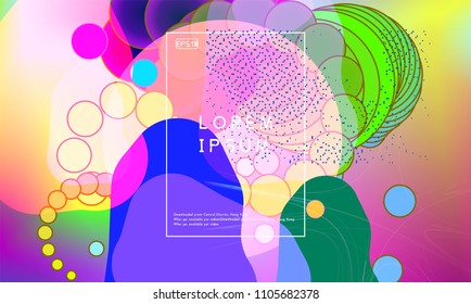 Geometric element combination cover template of abstract background