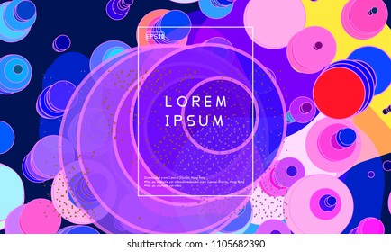 Geometric element combination cover template of abstract background