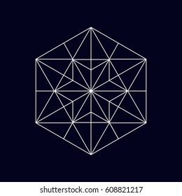 Geometric element. Decorative ornament. Vector illustrarion eps 10.