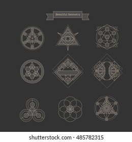 Geometric Element, Line Design Set