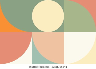 Geometric element seamless square pattern design.