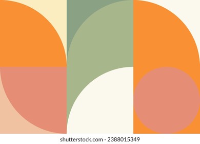 Geometric element seamless square pattern design.