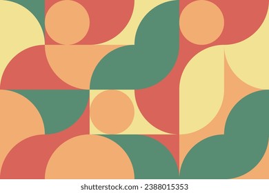 Geometric element seamless square pattern design.