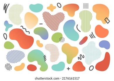 Geometric Element Set With Abstract Amoeba, Vector