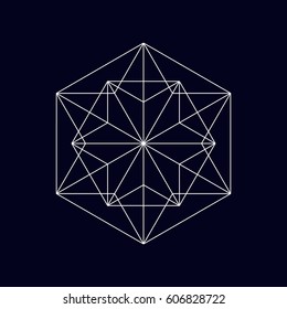 Geometric element, star, vector illustrarion eps 10.