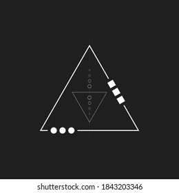 Geometric element, symbol, emblem. Decorative ornament. Vector illustrarion eps 10.