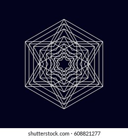 Geometric element, symbol, vector illustrarion eps 10.