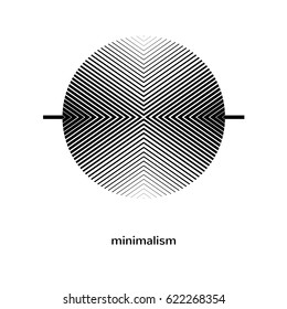Elemento geométrico, símbolo, ilustración vectorial, pasos 10. Diseño mínimo.