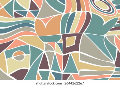 Geometric element triangle pattern colorful design background for banner, cover and template.