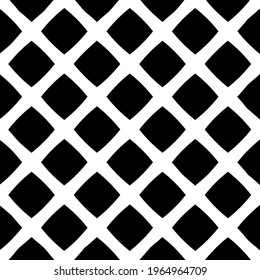Geometric element vector pattern. Seamless abstract ornament for wallpapers and backgrounds. Black and white colors.