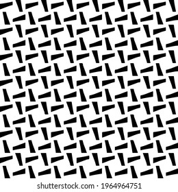 Geometric  element vector pattern. Seamless abstract ornament for wallpapers and backgrounds. Black and white colors.