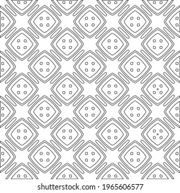  Geometric element vector pattern. Seamless abstract ornament for wallpapers and backgrounds. Black and white colors.