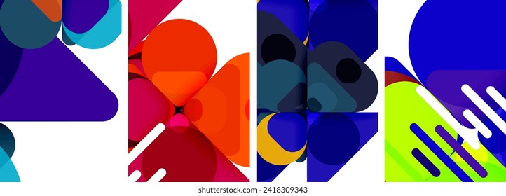 Geometric elements abstract backgrounds for wallpaper, business card, cover, poster, banner, brochure, header, website