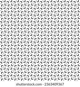 Geometric Elements Black and White Mosaic Vector