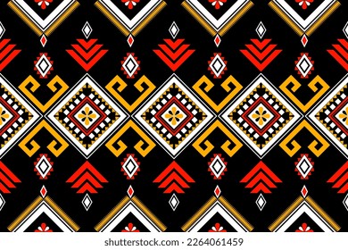 The geometric elements design for ethnic pattern for home decoration