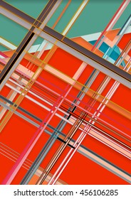 Geometric elements line vector pattern. Ornament illustration concept. Modern stylish texture for design, website, background, banner, cards, invitations, covers, placards, posters.