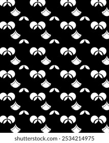 geometric elements pattern with black background for decoration, etc.