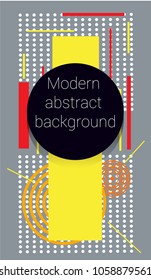 geometric elements, rectangular banner, vector illustration
