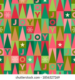 Geometric elements seamless pattern for christmas and new year celebration.