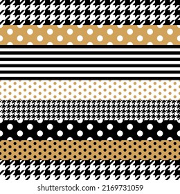 Geometric elements seamless pattern stripe styled background.
