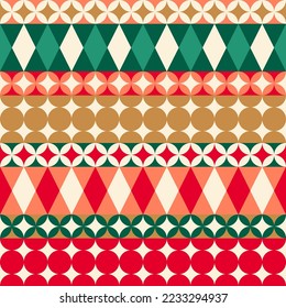 Geometric elements stripes pattern for christmas and new year holidays. 