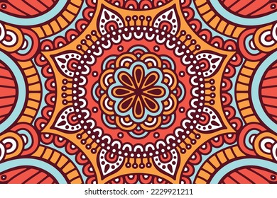 geometric elements textile and embroidery design with background