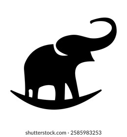 Geometric elephant logo icon for professional business, wildlife, and branding.