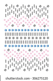 Geometric embellished fashion artwork for garments or other uses