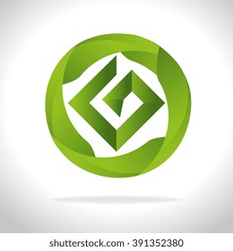 geometric emblem icon design 