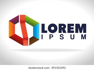 geometric emblem icon design 