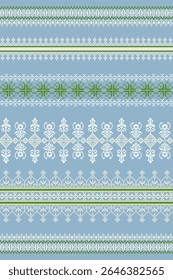 Geometric embroidery design, pixel fabric, ethnic pattern, cross stitch, design for tile, fabric, tapestry, vector, illustration, abstract,background, seamless