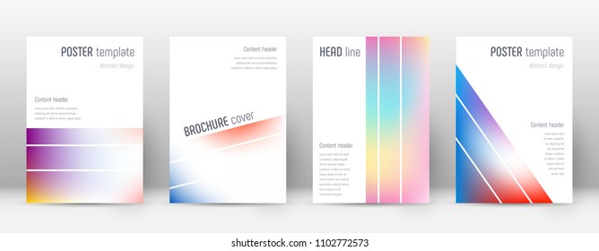 Geometric emotional template for Brochure, Annual Report, Magazine, Poster, Corporate Presentation, Portfolio, Flyer. Alive bright cover page.