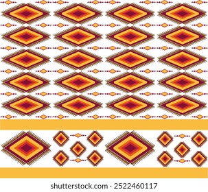 Geometric ethmic pattern, Vector, Native American pattern, Navajo design, Native American, Geometric background,Fashion colorfur, Seamless pattern