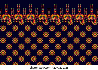 Geometric ethnic abstract American African art. Aztec fabric carpet boho mandalas textile decor wallpaper. Decorations native folk tribal traditional embroidery vector background 