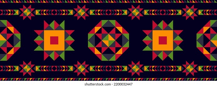 Geometric ethnic abstract American African art. Aztec fabric carpet boho mandalas textile decor wallpaper. Decorations native folk tribal traditional embroidery vector background 